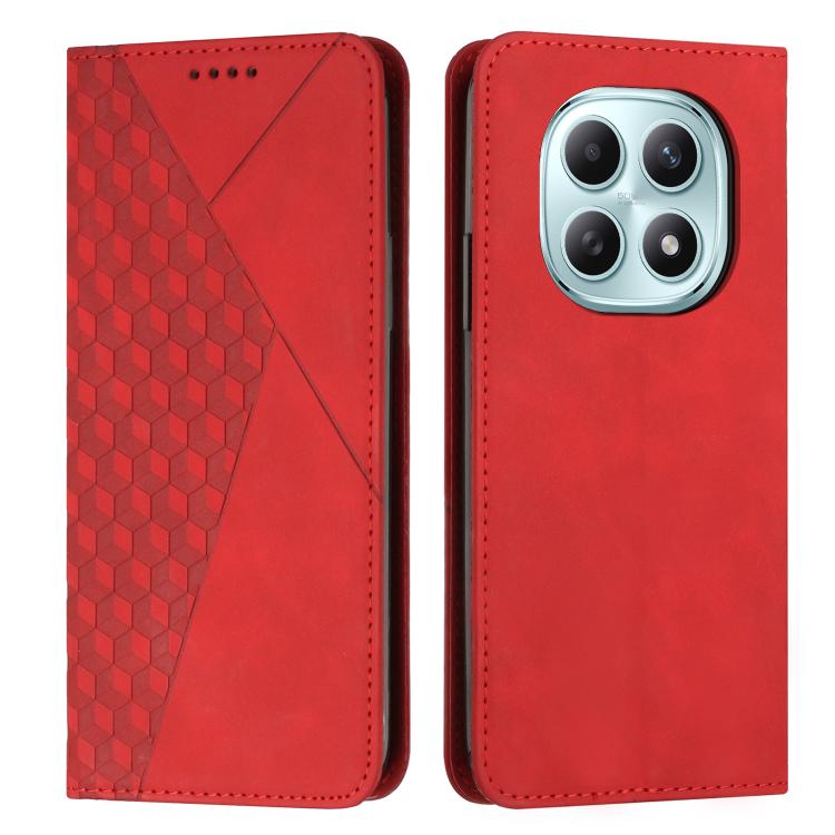 Diamond Splicing Skin Feel Magnetic Leather Phone Case, For Redmi 15a 5G, For Redmi A7 Pro 4G 171mm, For Redmi Turbo 5 Max / Poco X8 Pro Max 5G, For Redmi Turbo 5 / Poco X8 Pro 5G, For Redmi Note 15 Pro+ 5G Global 163.3mm                               ...
