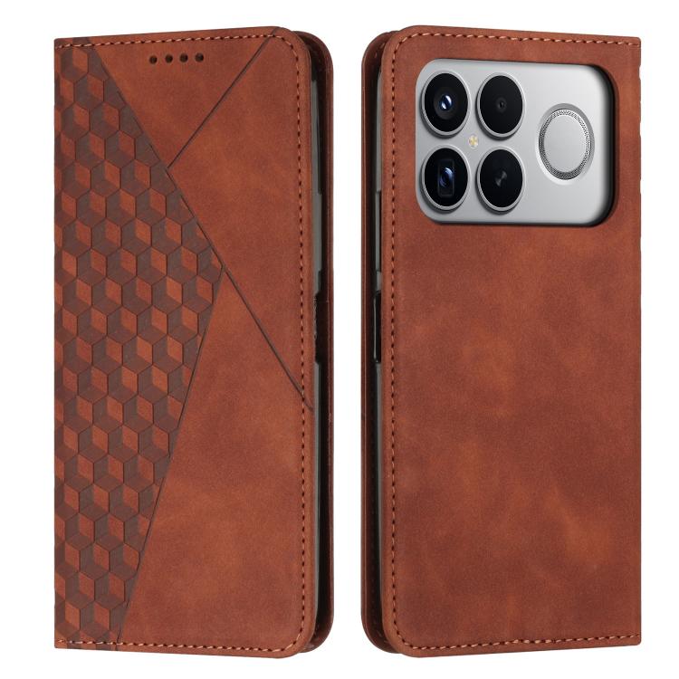 Diamond Splicing Skin Feel Magnetic Leather Phone Case, For Redmi 15a 5G, For Redmi A7 Pro 4G 171mm, For Redmi Turbo 5 Max / Poco X8 Pro Max 5G, For Redmi Turbo 5 / Poco X8 Pro 5G, For Redmi Note 15 Pro+ 5G Global 163.3mm                               ...