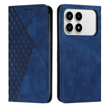 Diamond Splicing Skin Feel Magnetic Leather Phone Case, For Redmi 15a 5G, For Redmi A7 Pro 4G 171mm, For Redmi Turbo 5 Max / Poco X8 Pro Max 5G, For Redmi Turbo 5 / Poco X8 Pro 5G, For Redmi Note 15 Pro+ 5G Global 163.3mm                               ...