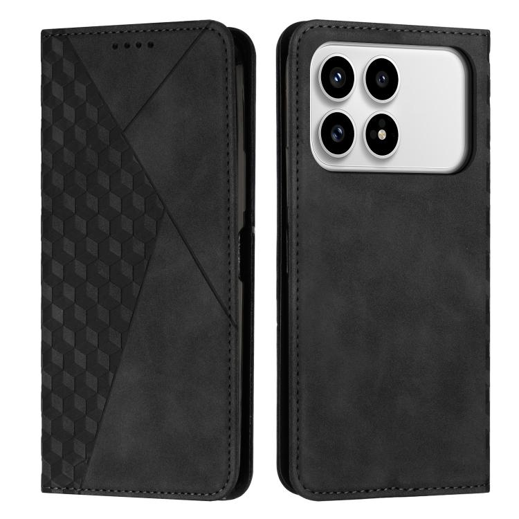 Diamond Splicing Skin Feel Magnetic Leather Phone Case, For Redmi 15a 5G, For Redmi A7 Pro 4G 171mm, For Redmi Turbo 5 Max / Poco X8 Pro Max 5G, For Redmi Turbo 5 / Poco X8 Pro 5G, For Redmi Note 15 Pro+ 5G Global 163.3mm                               ...