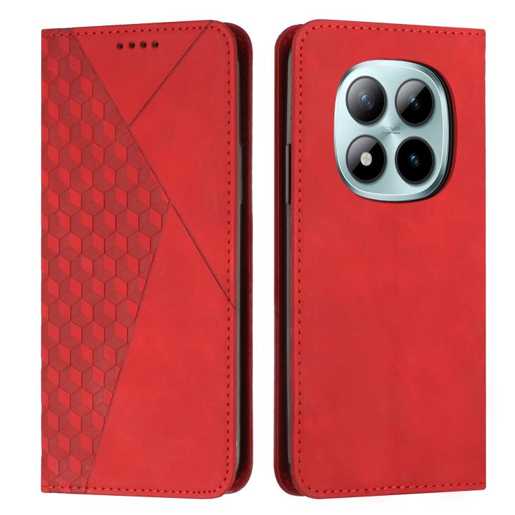 Diamond Splicing Skin Feel Magnetic Leather Phone Case, For Redmi 15a 5G, For Redmi A7 Pro 4G 171mm, For Redmi Turbo 5 Max / Poco X8 Pro Max 5G, For Redmi Turbo 5 / Poco X8 Pro 5G, For Redmi Note 15 Pro+ 5G Global 163.3mm                               ...