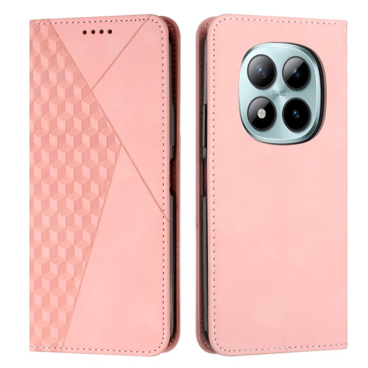 Diamond Splicing Skin Feel Magnetic Leather Phone Case, For Redmi 15a 5G, For Redmi A7 Pro 4G 171mm, For Redmi Turbo 5 Max / Poco X8 Pro Max 5G, For Redmi Turbo 5 / Poco X8 Pro 5G, For Redmi Note 15 Pro+ 5G Global 163.3mm                               ...