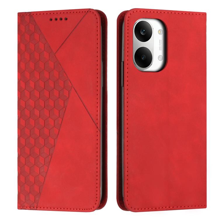 Diamond Splicing Skin Feel Magnetic Leather Phone Case, For Redmi 15a 5G, For Redmi A7 Pro 4G 171mm, For Redmi Turbo 5 Max / Poco X8 Pro Max 5G, For Redmi Turbo 5 / Poco X8 Pro 5G, For Redmi Note 15 Pro+ 5G Global 163.3mm                               ...