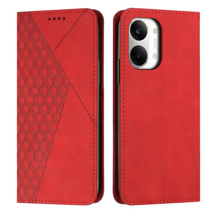 Diamond Splicing Skin Feel Magnetic Leather Phone Case, For Redmi 15a 5G, For Redmi A7 Pro 4G 171mm, For Redmi Turbo 5 Max / Poco X8 Pro Max 5G, For Redmi Turbo 5 / Poco X8 Pro 5G, For Redmi Note 15 Pro+ 5G Global 163.3mm                               ...