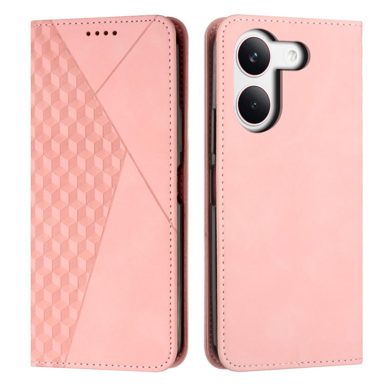Diamond Splicing Skin Feel Magnetic Leather Phone Case, For Redmi 15a 5G, For Redmi A7 Pro 4G 171mm, For Redmi Turbo 5 Max / Poco X8 Pro Max 5G, For Redmi Turbo 5 / Poco X8 Pro 5G, For Redmi Note 15 Pro+ 5G Global 163.3mm                               ...