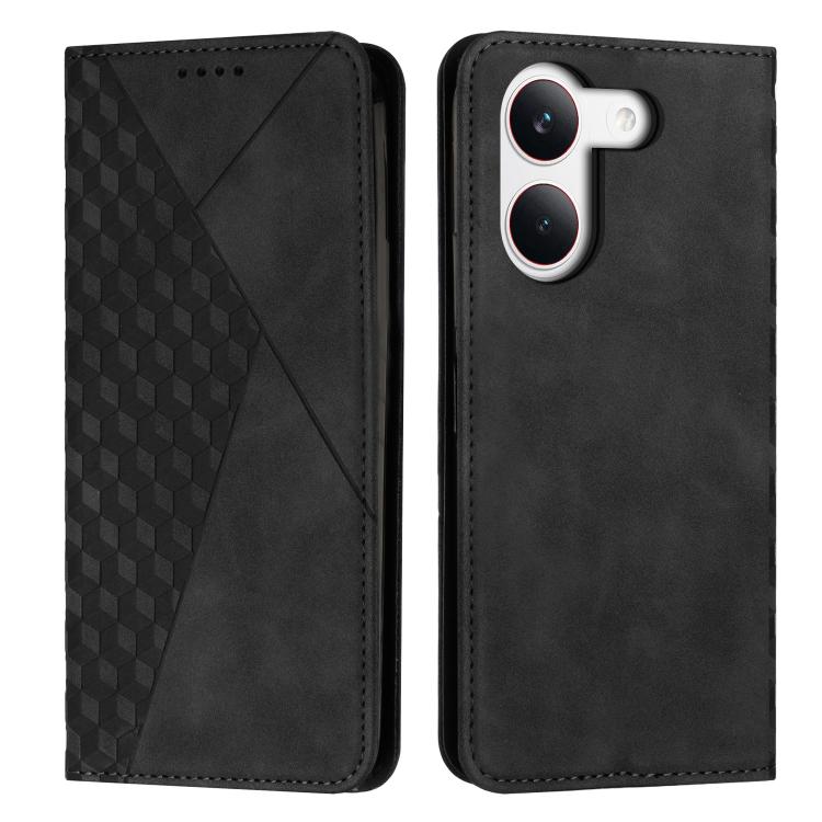 Diamond Splicing Skin Feel Magnetic Leather Phone Case, For Redmi 15a 5G, For Redmi A7 Pro 4G 171mm, For Redmi Turbo 5 Max / Poco X8 Pro Max 5G, For Redmi Turbo 5 / Poco X8 Pro 5G, For Redmi Note 15 Pro+ 5G Global 163.3mm                               ...