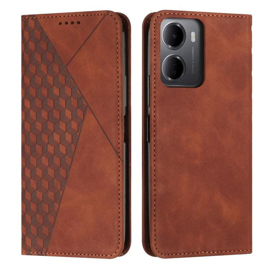 Diamond Splicing Skin Feel Magnetic Leather Phone Case, For Redmi 15a 5G, For Redmi A7 Pro 4G 171mm, For Redmi Turbo 5 Max / Poco X8 Pro Max 5G, For Redmi Turbo 5 / Poco X8 Pro 5G, For Redmi Note 15 Pro+ 5G Global 163.3mm