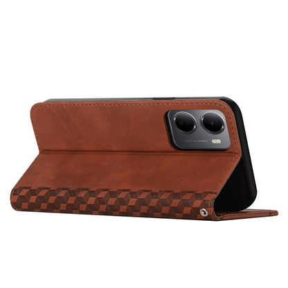 Diamond Splicing Skin Feel Magnetic Leather Phone Case, For Redmi 15a 5G, For Redmi A7 Pro 4G 171mm, For Redmi Turbo 5 Max / Poco X8 Pro Max 5G, For Redmi Turbo 5 / Poco X8 Pro 5G, For Redmi Note 15 Pro+ 5G Global 163.3mm                               ...
