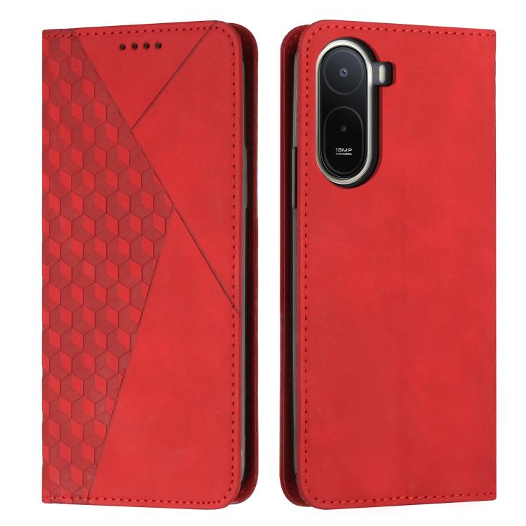 Diamond Splicing Skin Feel Magnetic Leather Phone Case, For Redmi 15a 5G, For Redmi A7 Pro 4G 171mm, For Redmi Turbo 5 Max / Poco X8 Pro Max 5G, For Redmi Turbo 5 / Poco X8 Pro 5G, For Redmi Note 15 Pro+ 5G Global 163.3mm                               ...
