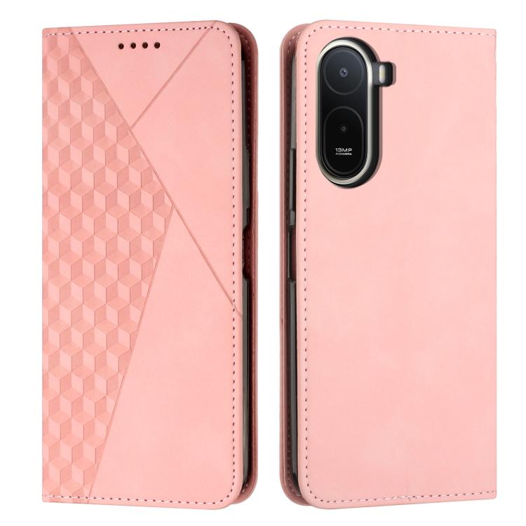 Diamond Splicing Skin Feel Magnetic Leather Phone Case, For Redmi 15a 5G, For Redmi A7 Pro 4G 171mm, For Redmi Turbo 5 Max / Poco X8 Pro Max 5G, For Redmi Turbo 5 / Poco X8 Pro 5G, For Redmi Note 15 Pro+ 5G Global 163.3mm                               ...