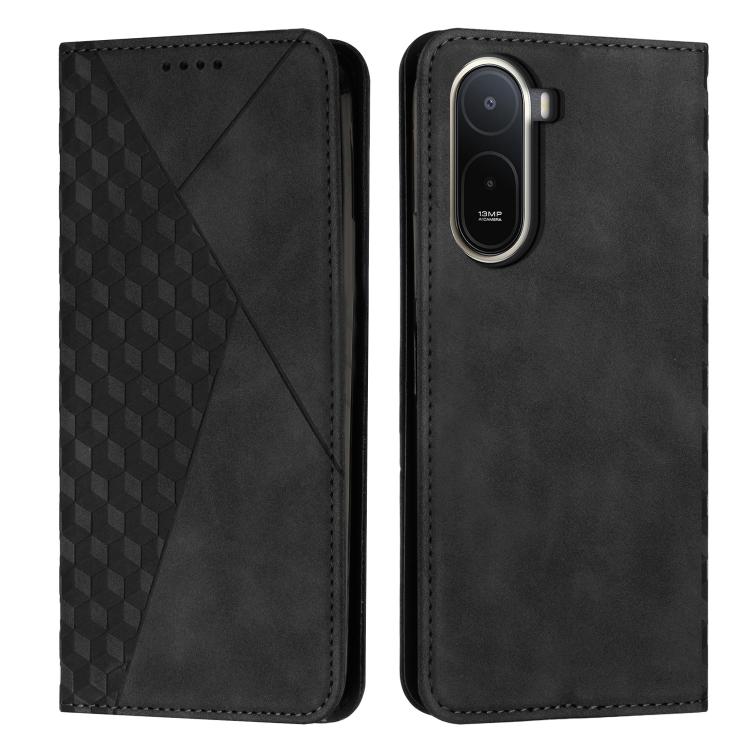 Diamond Splicing Skin Feel Magnetic Leather Phone Case, For Redmi 15a 5G, For Redmi A7 Pro 4G 171mm, For Redmi Turbo 5 Max / Poco X8 Pro Max 5G, For Redmi Turbo 5 / Poco X8 Pro 5G, For Redmi Note 15 Pro+ 5G Global 163.3mm                               ...