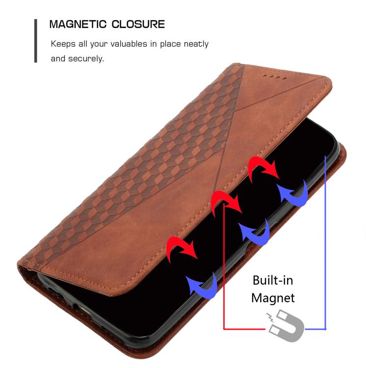 Diamond Splicing Skin Feel Magnetic Leather Phone Case, For Redmi Note 17 Pro 5G Global 163mm, For Redmi Note 17 Pro+ 5G Global 163mm, For Redmi 17 5G / 4G Global 170mm, For Redmi Note 17 4G Global 171mm, For Redmi 15a 5G, For Redmi A7 Pro 4G 171mm    ...
