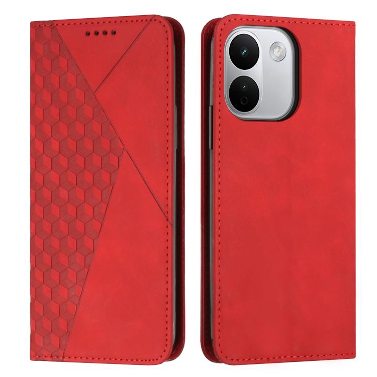 Diamond Splicing Skin Feel Magnetic Leather Phone Case, For Redmi Note 17 Pro 5G Global 163mm, For Redmi Note 17 Pro+ 5G Global 163mm, For Redmi 17 5G / 4G Global 170mm, For Redmi Note 17 4G Global 171mm, For Redmi 15a 5G, For Redmi A7 Pro 4G 171mm    ...