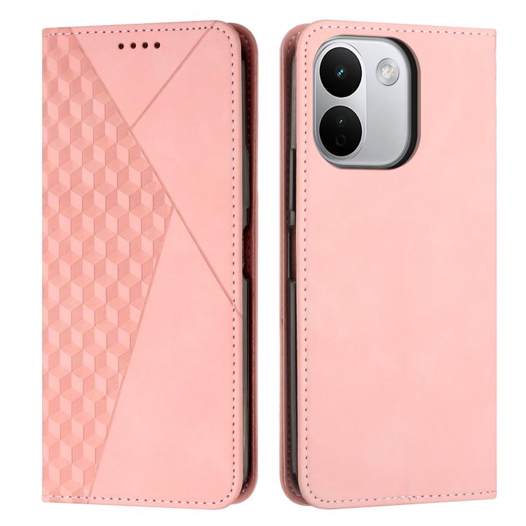 Diamond Splicing Skin Feel Magnetic Leather Phone Case, For Redmi Note 17 Pro 5G Global 163mm, For Redmi Note 17 Pro+ 5G Global 163mm, For Redmi 17 5G / 4G Global 170mm, For Redmi Note 17 4G Global 171mm, For Redmi 15a 5G, For Redmi A7 Pro 4G 171mm    ...