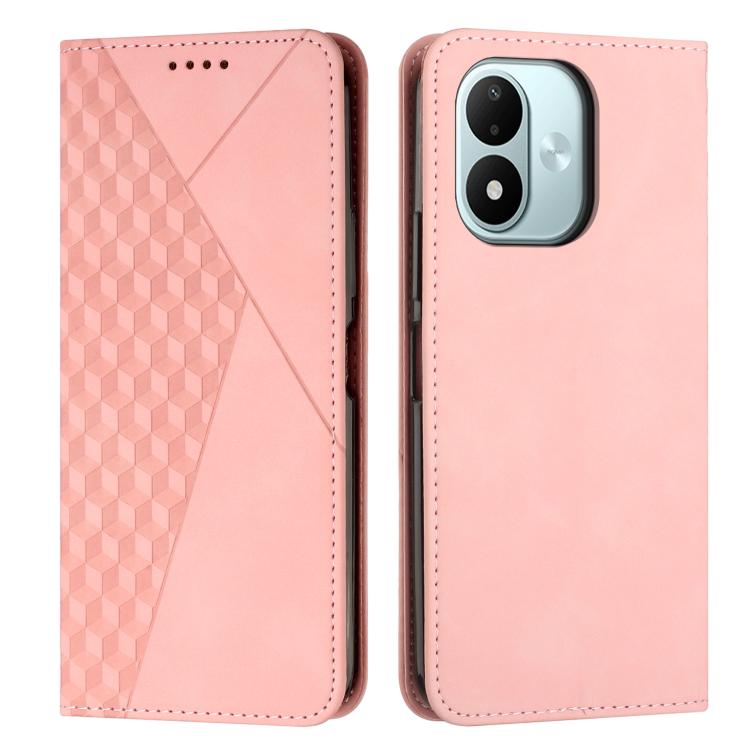 Diamond Splicing Skin Feel Magnetic Leather Phone Case, For Redmi Note 17 Pro 5G Global 163mm, For Redmi Note 17 Pro+ 5G Global 163mm, For Redmi 17 5G / 4G Global 170mm, For Redmi Note 17 4G Global 171mm, For Redmi 15a 5G, For Redmi A7 Pro 4G 171mm    ...
