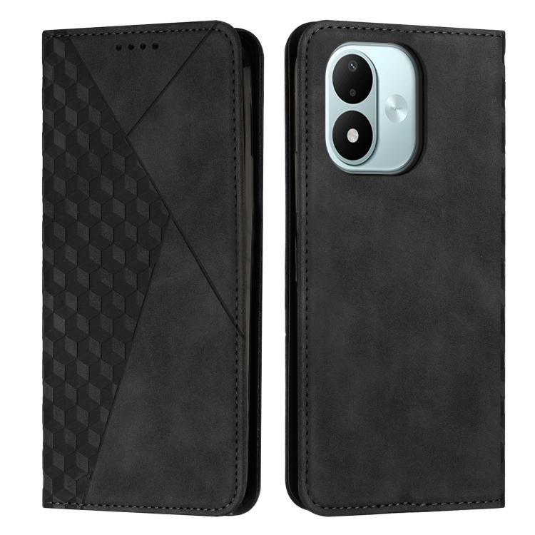 Diamond Splicing Skin Feel Magnetic Leather Phone Case, For Redmi Note 17 Pro 5G Global 163mm, For Redmi Note 17 Pro+ 5G Global 163mm, For Redmi 17 5G / 4G Global 170mm, For Redmi Note 17 4G Global 171mm, For Redmi 15a 5G, For Redmi A7 Pro 4G 171mm    ...