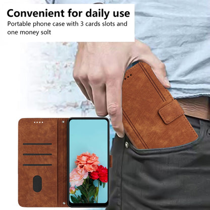 Skin Feel Stripe Pattern Leather Phone Case, For Tecno Spark Go 1, For Tecno Spark 30C, For Tecno Spark 20 Pro 5G