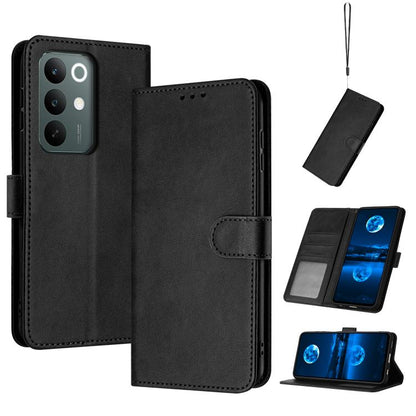 Solid Calf Texture Flip Leather Phone Case, For Realme C85 5G / 15x 5G India, For Realme C85 Pro 4G, For Realme 13 Pro+ 5G Global