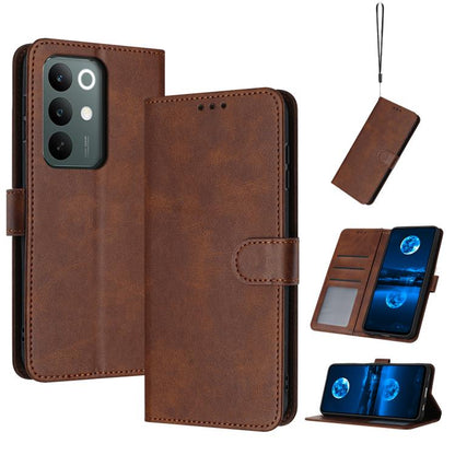Solid Calf Texture Flip Leather Phone Case, For Realme C85 5G / 15x 5G India, For Realme C85 Pro 4G, For Realme 13 Pro+ 5G Global