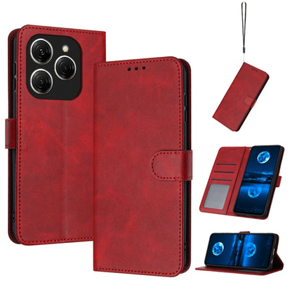 Solid Calf Texture Flip Leather Phone Case, For Tecno Spark Go 1, For Tecno Spark 30C, For Tecno Spark 20 Pro 5G