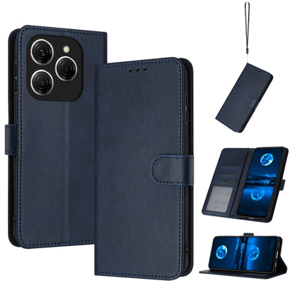 Solid Calf Texture Flip Leather Phone Case, For Tecno Spark Go 1, For Tecno Spark 30C, For Tecno Spark 20 Pro 5G