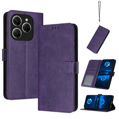Solid Calf Texture Flip Leather Phone Case, For Tecno Spark Go 1, For Tecno Spark 30C, For Tecno Spark 20 Pro 5G