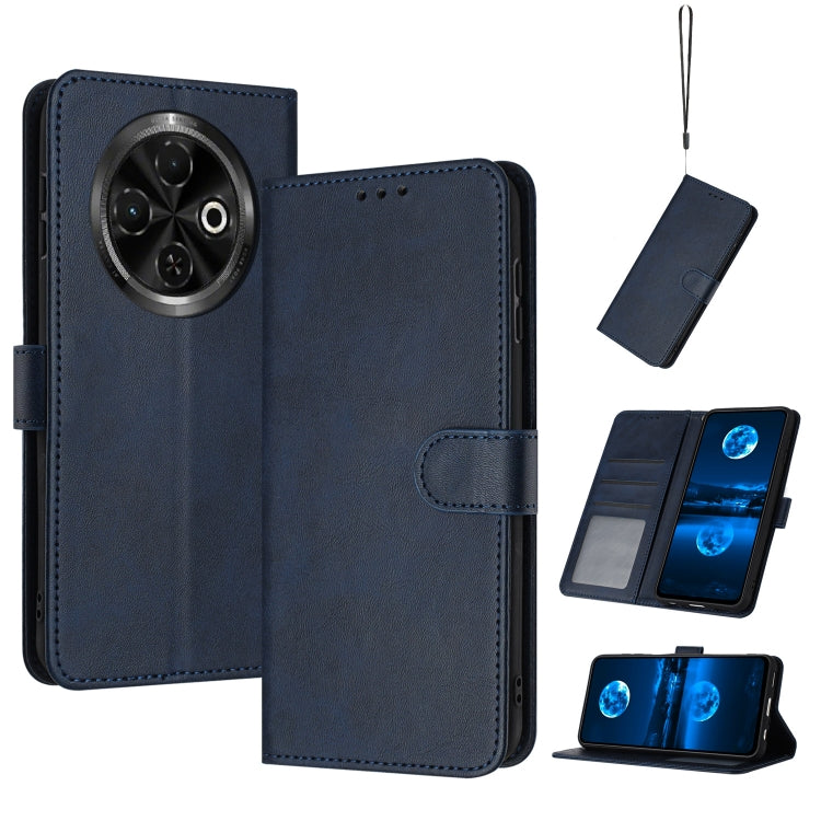 Solid Calf Texture Flip Leather Phone Case, For Tecno Spark Go 1, For Tecno Spark 30C, For Tecno Spark 20 Pro 5G
