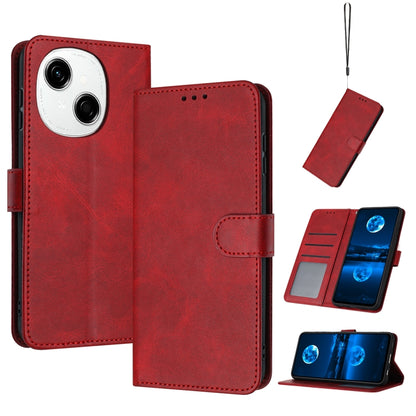 Solid Calf Texture Flip Leather Phone Case, For Tecno Spark Go 1, For Tecno Spark 30C, For Tecno Spark 20 Pro 5G