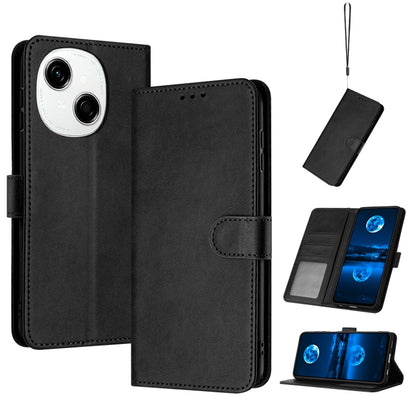 Solid Calf Texture Flip Leather Phone Case, For Tecno Spark Go 1, For Tecno Spark 30C, For Tecno Spark 20 Pro 5G