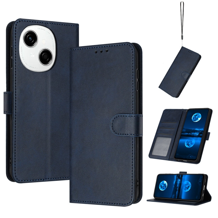 Solid Calf Texture Flip Leather Phone Case, For Tecno Spark Go 1, For Tecno Spark 30C, For Tecno Spark 20 Pro 5G