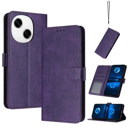 Solid Calf Texture Flip Leather Phone Case, For Tecno Spark Go 1, For Tecno Spark 30C, For Tecno Spark 20 Pro 5G