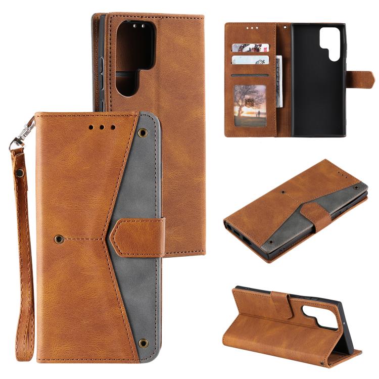 Nail Skin Feel Stitching Calf Texture Leather Phone Case, For Samsung Galaxy S26+ 5G, For Samsung Galaxy S26 Ultra 5G, For Samsung Galaxy S26 5G, For Samsung Galaxy S25 FE 5G, For Samsung Galaxy S25 5G, For Samsung Galaxy S25+ 5G                       ...