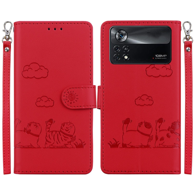 Cute Cats RFID Leather Phone Case, For Xiaomi Poco X6 5G Global, For Xiaomi 13T / 13T Pro, For Xiaomi Poco M6 Pro 5G, For Xiaomi Poco C50, For Xiaomi Poco X5 Pro, For Xiaomi Poco X5, For Xiaomi 13 Lite / Civi 2, For Xiaomi Poco X4 Pro 5G               ...
