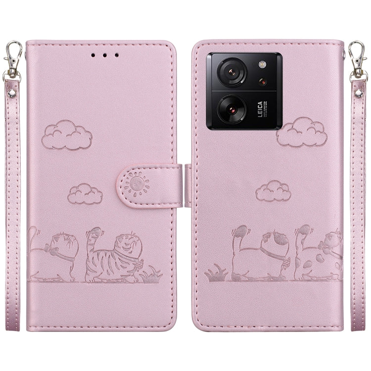 Cute Cats RFID Leather Phone Case, For Xiaomi Poco X6 5G Global, For Xiaomi 13T / 13T Pro, For Xiaomi Poco M6 Pro 5G, For Xiaomi Poco C50, For Xiaomi Poco X5 Pro, For Xiaomi Poco X5, For Xiaomi 13 Lite / Civi 2, For Xiaomi Poco X4 Pro 5G               ...