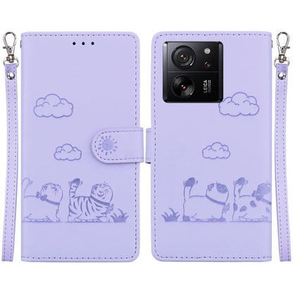 Cute Cats RFID Leather Phone Case, For Xiaomi Poco X6 5G Global, For Xiaomi 13T / 13T Pro, For Xiaomi Poco M6 Pro 5G, For Xiaomi Poco C50, For Xiaomi Poco X5 Pro, For Xiaomi Poco X5, For Xiaomi 13 Lite / Civi 2, For Xiaomi Poco X4 Pro 5G               ...