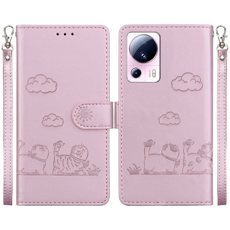 Cute Cats RFID Leather Phone Case, For Xiaomi Poco X6 5G Global, For Xiaomi 13T / 13T Pro, For Xiaomi Poco M6 Pro 5G, For Xiaomi Poco C50, For Xiaomi Poco X5 Pro, For Xiaomi Poco X5, For Xiaomi 13 Lite / Civi 2, For Xiaomi Poco X4 Pro 5G               ...
