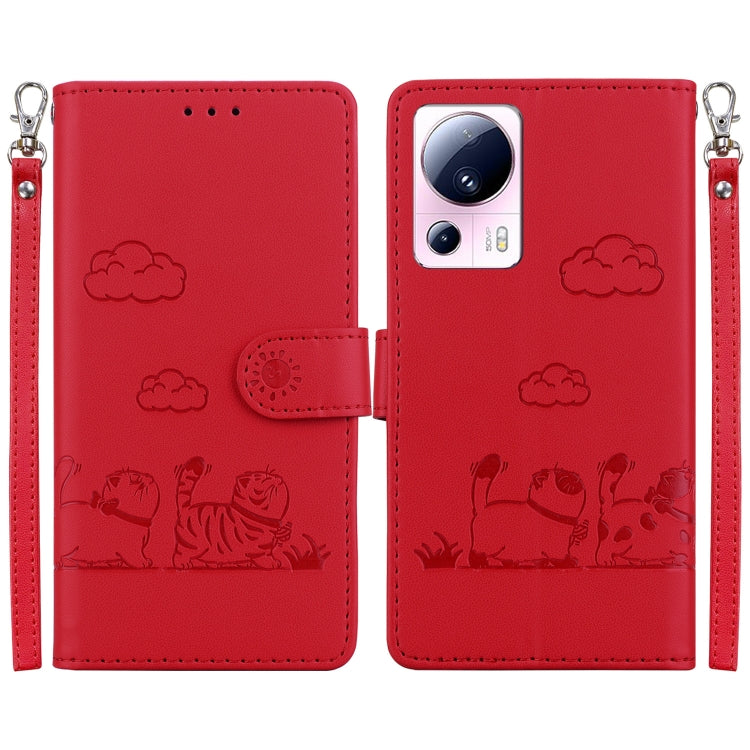 Cute Cats RFID Leather Phone Case, For Xiaomi Poco X6 5G Global, For Xiaomi 13T / 13T Pro, For Xiaomi Poco M6 Pro 5G, For Xiaomi Poco C50, For Xiaomi Poco X5 Pro, For Xiaomi Poco X5, For Xiaomi 13 Lite / Civi 2, For Xiaomi Poco X4 Pro 5G               ...