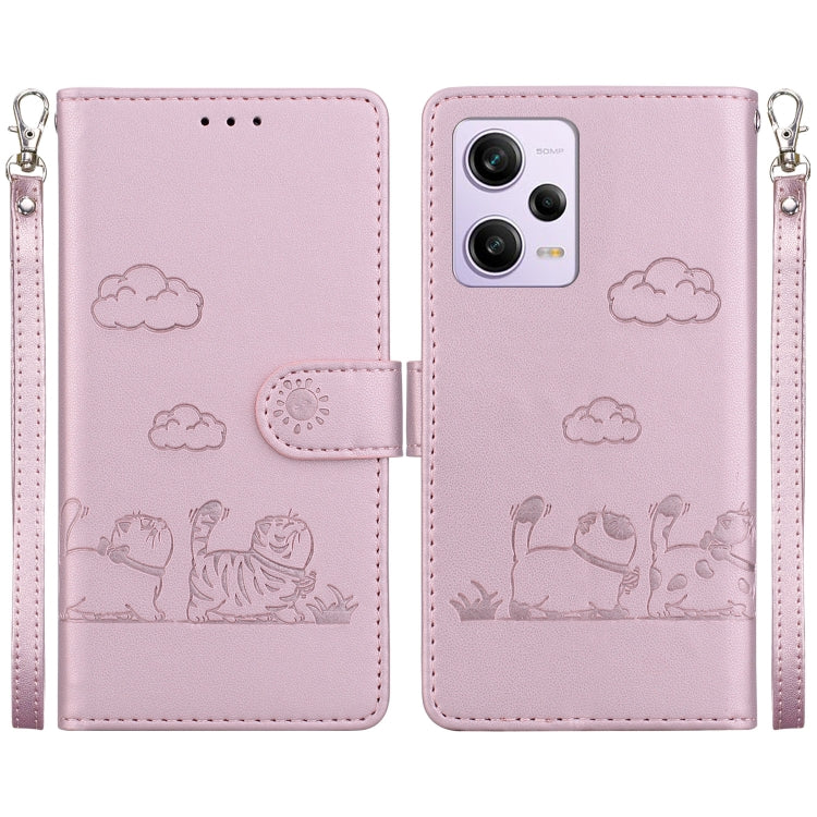 Cute Cats RFID Leather Phone Case, For Xiaomi Poco X6 5G Global, For Xiaomi 13T / 13T Pro, For Xiaomi Poco M6 Pro 5G, For Xiaomi Poco C50, For Xiaomi Poco X5 Pro, For Xiaomi Poco X5, For Xiaomi 13 Lite / Civi 2, For Xiaomi Poco X4 Pro 5G               ...
