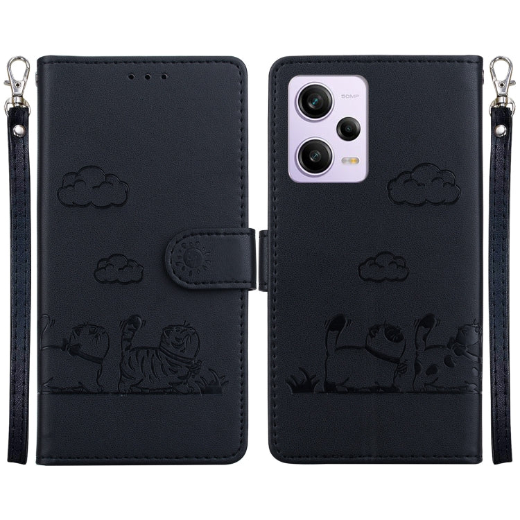 Cute Cats RFID Leather Phone Case, For Xiaomi Poco X6 5G Global, For Xiaomi 13T / 13T Pro, For Xiaomi Poco M6 Pro 5G, For Xiaomi Poco C50, For Xiaomi Poco X5 Pro, For Xiaomi Poco X5, For Xiaomi 13 Lite / Civi 2, For Xiaomi Poco X4 Pro 5G               ...