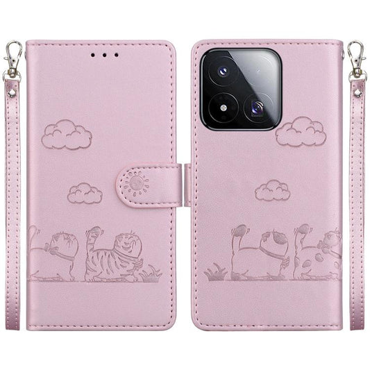 Cute Cats RFID Leather Phone Case, For Xiaomi 17 Max 5G, For Xiaomi 17T Pro 5G, For Xiaomi 17T 5G, For Xiaomi 17 Ultra, For Xiaomi 15T 5G, For Xiaomi 15 Ultra, For Xiaomi 15 Pro, For Xiaomi 15, For Xiaomi 14T Pro, For Xiaomi 14T, For Xiaomi Poco M6 4G