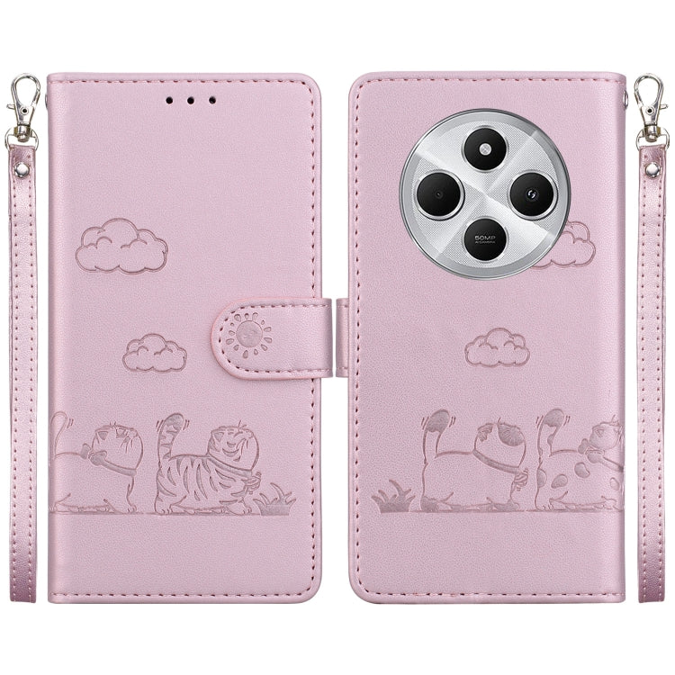 Cute Cats RFID Leather Phone Case, For Redmi K80 / K80 Pro / Xiaomi Poco F7 Pro, For Redmi Note 14 4G 164.84mm, For Redmi Turbo 4 / Xiaomi Poco X7 Pro, For Redmi Note 14 4G 163.25mm, For Redmi Note 14 5G, For Redmi Note 14 Pro / Note 14 Pro+ 5G        ...