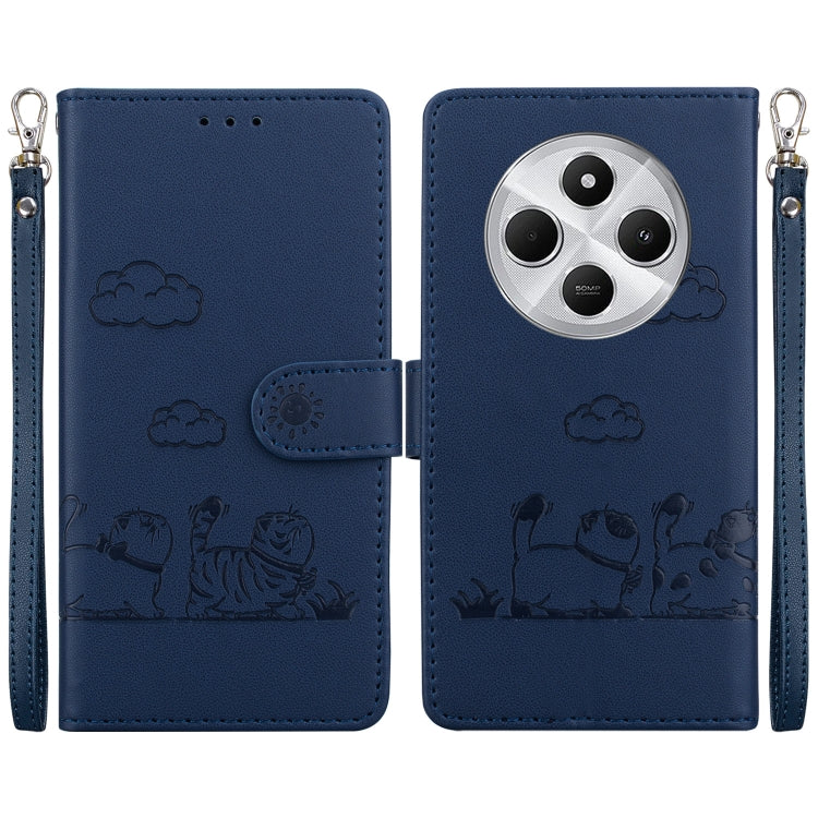 Cute Cats RFID Leather Phone Case, For Redmi K80 / K80 Pro / Xiaomi Poco F7 Pro, For Redmi Note 14 4G 164.84mm, For Redmi Turbo 4 / Xiaomi Poco X7 Pro, For Redmi Note 14 4G 163.25mm, For Redmi Note 14 5G, For Redmi Note 14 Pro / Note 14 Pro+ 5G        ...