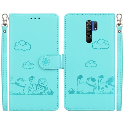 Cute Cats RFID Leather Phone Case, For Redmi 9A / 9i Sport, For Redmi 9 / 9 Prime, For Redmi Note 9 / 10X 4G