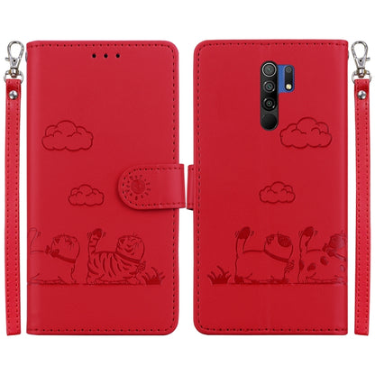 Cute Cats RFID Leather Phone Case, For Redmi 9A / 9i Sport, For Redmi 9 / 9 Prime, For Redmi Note 9 / 10X 4G