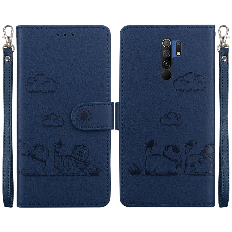 Cute Cats RFID Leather Phone Case, For Redmi 9A / 9i Sport, For Redmi 9 / 9 Prime, For Redmi Note 9 / 10X 4G