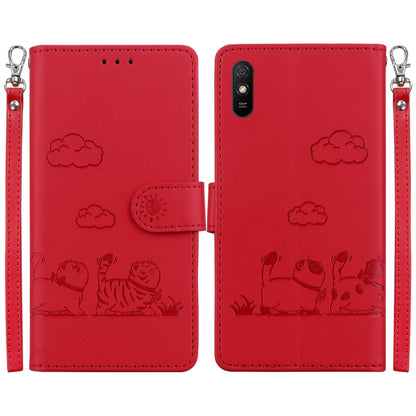 Cute Cats RFID Leather Phone Case, For Redmi 9A / 9i Sport, For Redmi 9 / 9 Prime, For Redmi Note 9 / 10X 4G