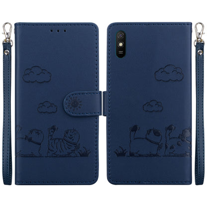 Cute Cats RFID Leather Phone Case, For Redmi 9A / 9i Sport, For Redmi 9 / 9 Prime, For Redmi Note 9 / 10X 4G