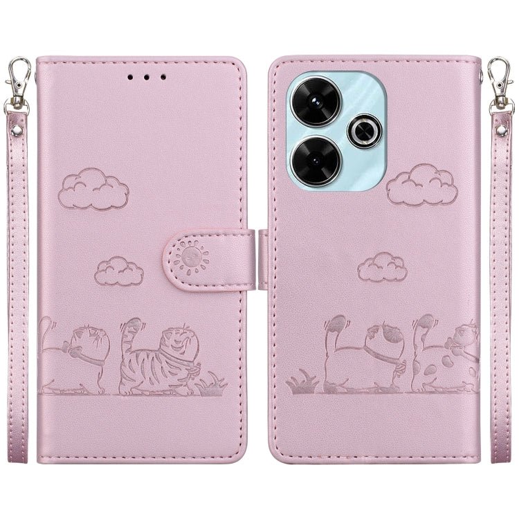 Cute Cats RFID Leather Phone Case, For Redmi K80 / K80 Pro / Xiaomi Poco F7 Pro, For Redmi Note 14 4G 164.84mm, For Redmi Turbo 4 / Xiaomi Poco X7 Pro, For Redmi Note 14 4G 163.25mm, For Redmi Note 14 5G, For Redmi Note 14 Pro / Note 14 Pro+ 5G        ...
