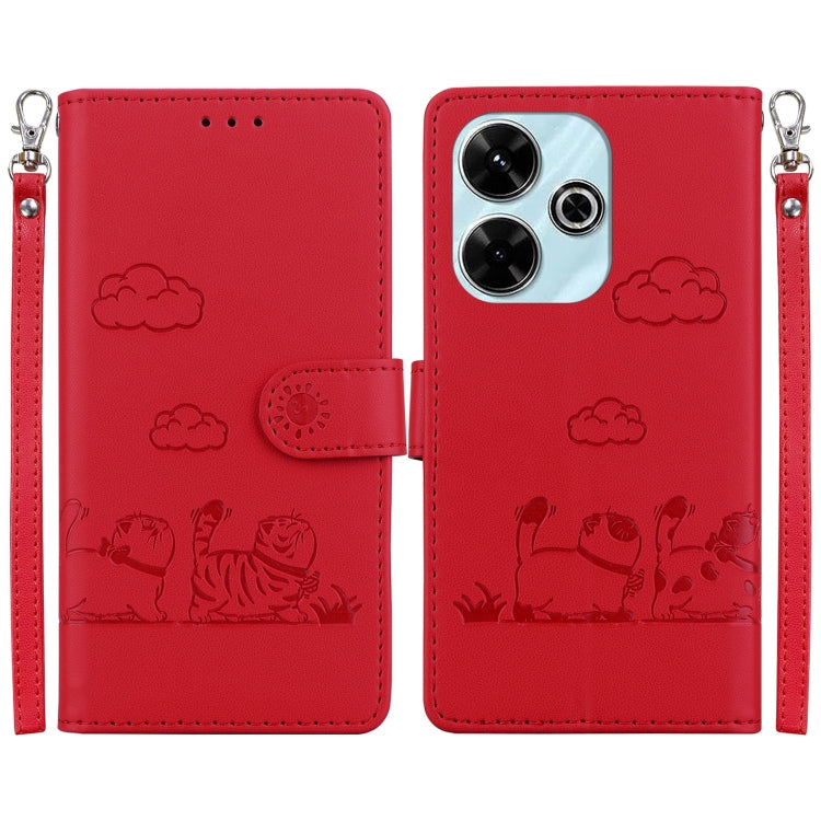 Cute Cats RFID Leather Phone Case, For Redmi K80 / K80 Pro / Xiaomi Poco F7 Pro, For Redmi Note 14 4G 164.84mm, For Redmi Turbo 4 / Xiaomi Poco X7 Pro, For Redmi Note 14 4G 163.25mm, For Redmi Note 14 5G, For Redmi Note 14 Pro / Note 14 Pro+ 5G        ...