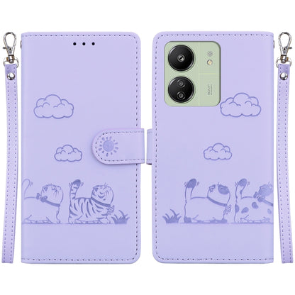 Cute Cats RFID Leather Phone Case, For Redmi K80 / K80 Pro / Xiaomi Poco F7 Pro, For Redmi Note 14 4G 164.84mm, For Redmi Turbo 4 / Xiaomi Poco X7 Pro, For Redmi Note 14 4G 163.25mm, For Redmi Note 14 5G, For Redmi Note 14 Pro / Note 14 Pro+ 5G        ...